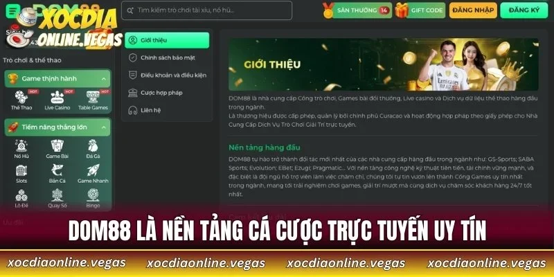 DOM88 - Trải Nghiệm Điểm Đến Vàng Của Dân Cược Thời Đại Mới 2 DOM88 là nền tảng cá cược trực tuyến uy tín